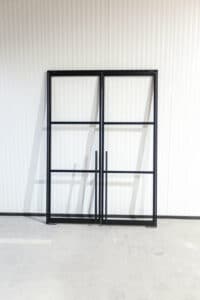 Stahl Meister Stahlmeister Stahl Loft Tuer Pivot Schwingtuer Windfang Glastrennwand Designtuer Bauhaustuer Loft Industrial Style Doppeltuer Img 2951