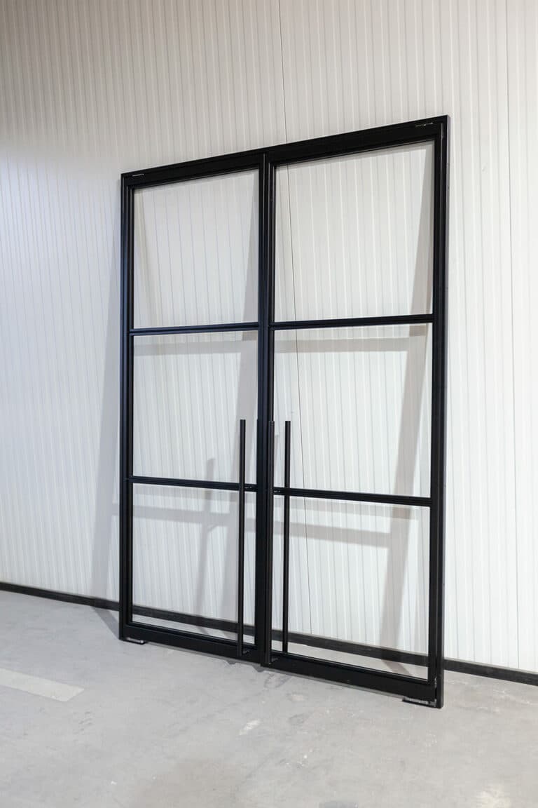 Stahl Meister Stahlmeister Stahl Loft Tuer Pivot Schwingtuer Windfang Glastrennwand Designtuer Bauhaustuer Loft Industrial Style Doppeltuer Img 2952