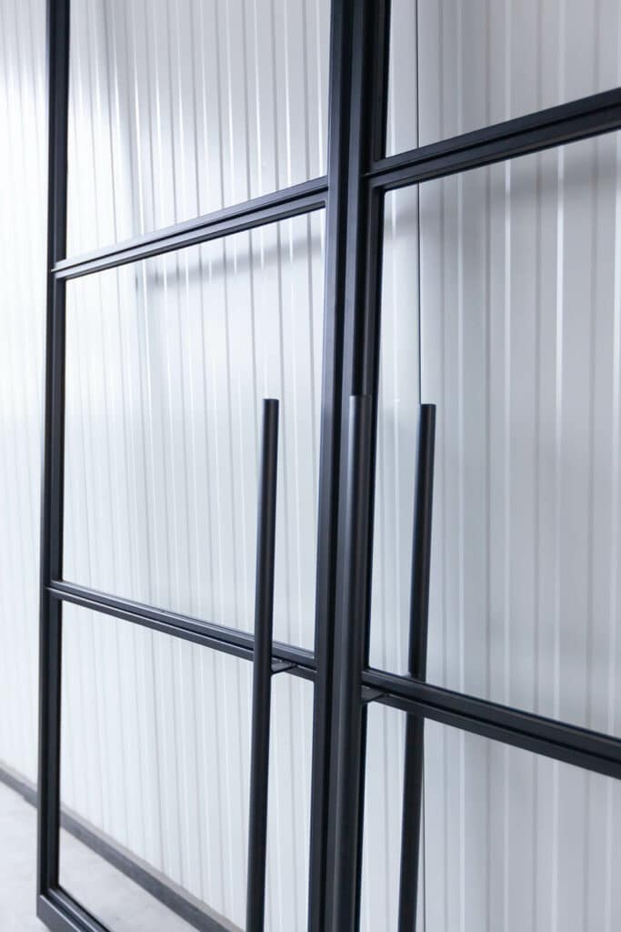 Stahl Meister Stahlmeister Stahl Loft Tuer Pivot Schwingtuer Windfang Glastrennwand Designtuer Bauhaustuer Loft Industrial Style Doppeltuer Img 2963
