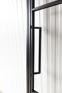 Stahl Meister Stahlmeister Loft Tuer Drehtuer Magnet Seitenteil Stahlrahmen Glas Glastuer Schwarz Img 2983