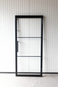 Stahl Meister Stahlmeister Stahl Loft Tuer Drehtuer Magnet Seitenteil Stahlrahmen Glas Glastuer Schwarz Img 2981