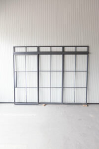 Stahl Meister Stahlmeister Loft Tuer Lofttuer Glastrennwand Schiebetuer Glastuer Windfang Raumtrenner Doppeltuer Stahlrahmen Loft Schwarzstahl Bauhaus Tuer Loft Door Img 3176