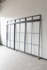 Stahl Meister Stahlmeister Loft Tuer Lofttuer Glastrennwand Schiebetuer Glastuer Windfang Raumtrenner Doppeltuer Stahlrahmen Loft Schwarzstahl Bauhaus Tuer Loft Door Img 3178