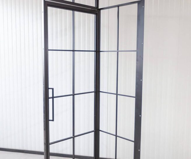 Stahl Meister Stahlmeister Stahl Loft Tuer Pivot Schwingtuer Windfang Glastrennwand Designtuer Bauhaustuer Loft Industrial Style Badtuer Img 3008