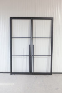 Stahl Meister Stahlmeister Stahl Loft Tuer Pivot Schwingtuer Windfang Glastrennwand Designtuer Bauhaustuer Loft Industrial Style Doppeltuer Feinstruktur Img 3084