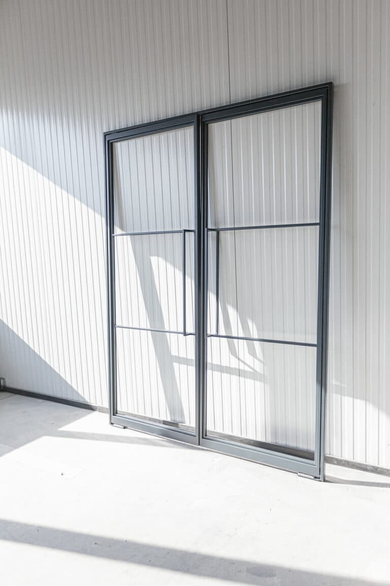 Stahl Meister Stahlmeister Stahl Loft Tuer Pivot Schwingtuer Windfang Glastrennwand Designtuer Bauhaustuer Loft Industrial Style Doppeltuer Feinstruktur Img 3122