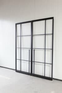 Stahl Meister Stahlmeister Stahl Loft Tuer Pivot Schwingtuer Windfang Glastrennwand Designtuer Bauhaustuer Loft Industrial Style Doppeltuer Img 3012