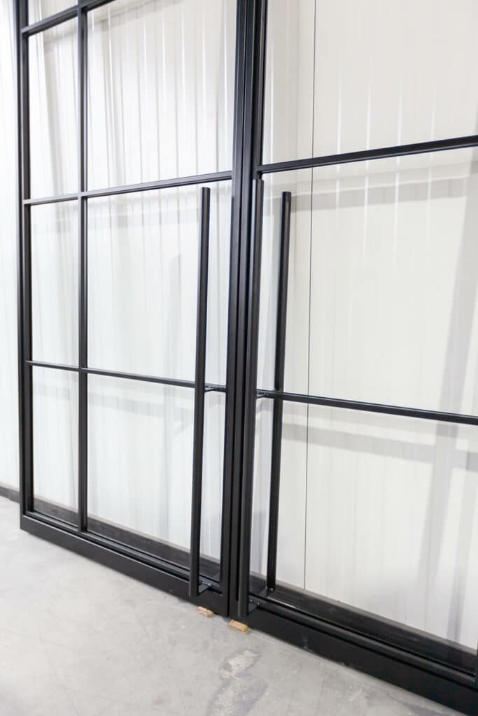 Stahl Meister Stahlmeister Stahl Loft Tuer Pivot Schwingtuer Windfang Glastrennwand Designtuer Bauhaustuer Loft Industrial Style Doppeltuer Img 3013
