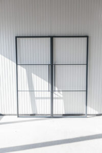 Stahl Meister Stahlmeister Stahl Loft Tuer Schiebetuer Windfang Glastrennwand Designtuer Bauhaustuer Loft Industrial Style Doppeltuer Feinstruktur Img 3124