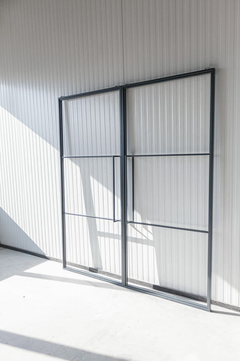 Stahl Meister Stahlmeister Stahl Loft Tuer Schiebetuer Windfang Glastrennwand Designtuer Bauhaustuer Loft Industrial Style Doppeltuer Feinstruktur Img 3125