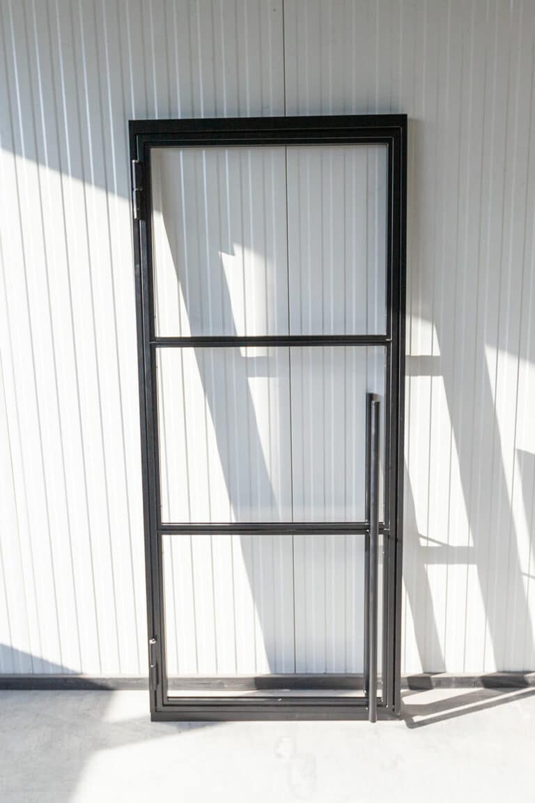 Stahl Meister Stahlmeister Stahl Loft Tuer Stahlrahmen Metall Glas Glastrennwand Windfang Loft Designtuer Bauhaus Schwarz Loftdoor Img 3070