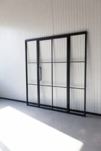 Stahl Meister Stahlmeister Stahl Loft Tuer Stahlrahmen Metall Glas Glastrennwand Windfang Loft Designtuer Bauhaus Schwarz Loftdoor Img 3135