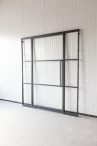 Stahl Meister Stahlmeister Stahl Loft Tuer Stahlrahmen Metall Glas Glastrennwand Windfang Loft Designtuer Bauhaus Schwarz Loftdoor Img 3142