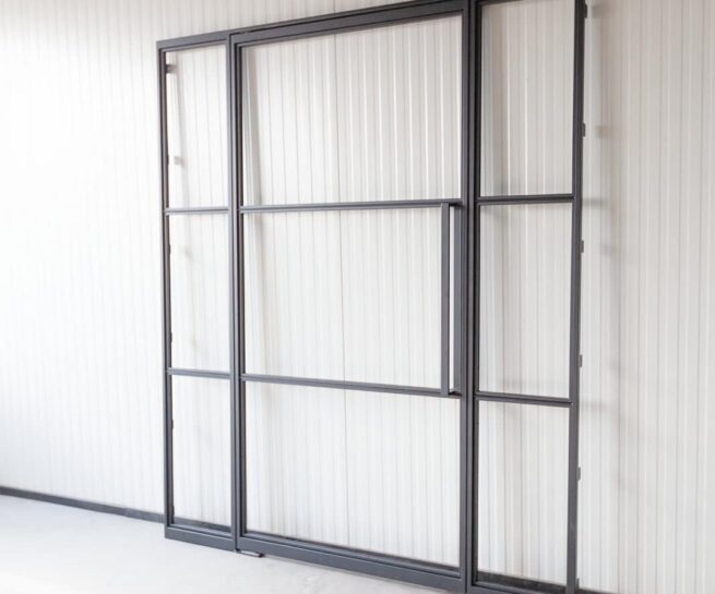 Stahl Meister Stahlmeister Stahl Loft Tuer Stahlrahmen Metall Glas Glastrennwand Windfang Loft Designtuer Bauhaus Schwarz Loftdoor Img 3142