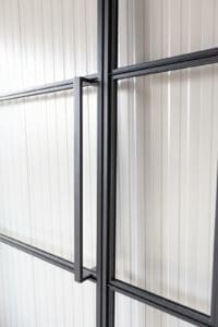 Stahl Meister Stahlmeister Stahl Loft Tuer Stahlrahmen Metall Glas Glastrennwand Windfang Loft Designtuer Bauhaus Schwarz Loftdoor Img 3143