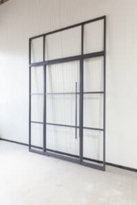 Stahl Meister Stahlmeister Stahl Loft Tuer Stahlrahmen Metall Glas Glastrennwand Windfang Loft Designtuer Bauhaus Schwarz Loftdoor Oberlicht Img 3004