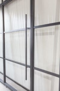Stahl Meister Stahlmeister Stahl Loft Tuer Stahlrahmen Metall Glas Glastrennwand Windfang Loft Designtuer Bauhaus Schwarz Loftdoor Oberlicht Img 3005