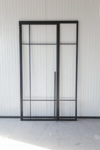 Stahl Meister Stahlmeister Stahl Loft Tuer Stahlrahmen Metall Glas Glastrennwand Windfang Loft Designtuer Bauhaus Schwarz Loftdoor Stahltuer Img 3103