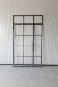 Stahl Meister Stahlmeister Stahl Loft Tuer Stahlrahmen Metall Glas Glastrennwand Windfang Loft Designtuer Bauhaus Schwarz Loftdoor Stahltuer Img 3109