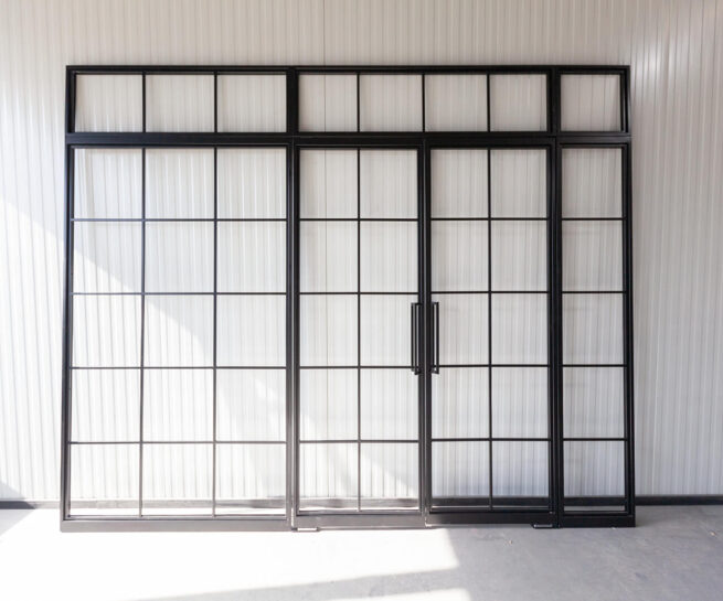 Stahl Meister Stahlmeister Stahl Loft Tuer Stahlrahmen Pivot Schwingtuer Metall Glas Glastrennwand Windfang Loft Designtuer Bauhaus Schwarz Loftdoor Img 3168
