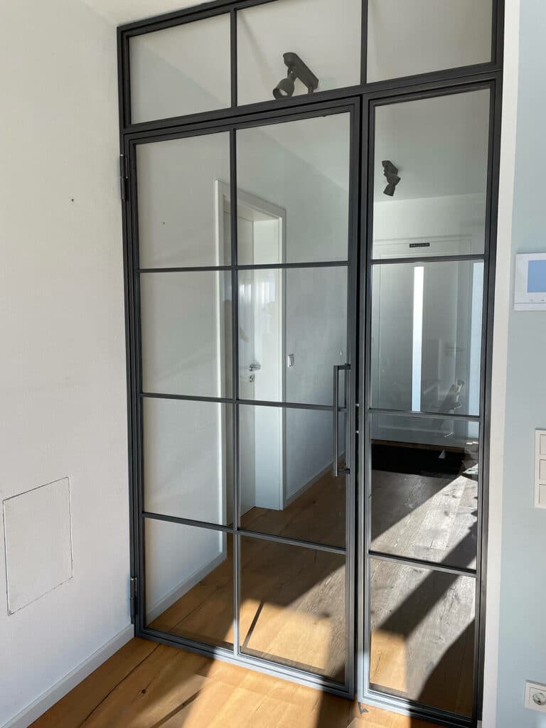 Stahl Meister Stahlmeister Loft Tuer Stahlrahmen Metall Glas Glastrennwand Windfang Loft Designtuer Bauhaus Schwarz Loftdoor Stahltuer Image0