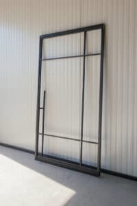 Stahl Meister Stahlmeister Lofttuer Pendeltuer Pivottuer Stahlrahmen Loftdoor Lofttueren Glastuer Metall Schwarz Glastrennwand Img 3214