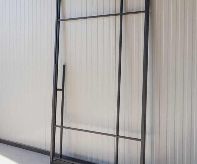 Stahl Meister Stahlmeister Lofttuer Pendeltuer Pivottuer Stahlrahmen Loftdoor Lofttueren Glastuer Metall Schwarz Glastrennwand Img 3214