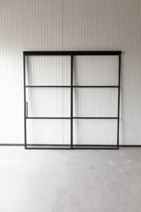 Stahl Meister Stahlmeister Schiebetuer Stahl Loft Tuer Glastuer Stahlrahmen Schwarz Lofttuer Metall Raumtrenner Windfang Glastrennwand Img 3269