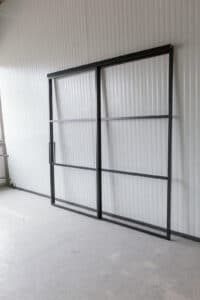 Stahl Meister Stahlmeister Schiebetuer Stahl Loft Tuer Glastuer Stahlrahmen Schwarz Lofttuer Metall Raumtrenner Windfang Glastrennwand Img 3270