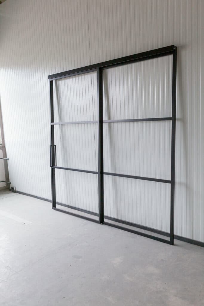 Stahl Meister Stahlmeister Schiebetuer Stahl Loft Tuer Glastuer Stahlrahmen Schwarz Lofttuer Metall Raumtrenner Windfang Glastrennwand Img 3270