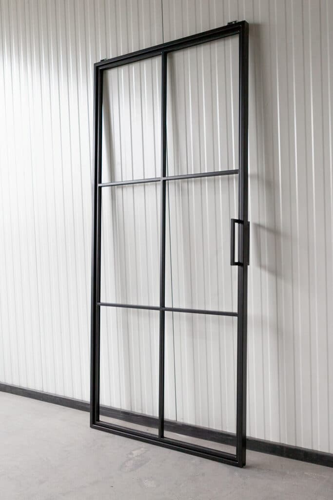Stahl Meister Stahlmeister Schiebetuer Stahl Loft Tuer Glastuer Stahlrahmen Schwarz Lofttuer Metall Raumtrenner Windfang Img 3265