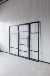 Stahl Meister Stahlmeister Stahl Loft Tuer Glastrennwand Drehtuer Windfang Stahlrahmen Lofttuer Designtuer Glas Metallrahme Loftdoor Img 3235