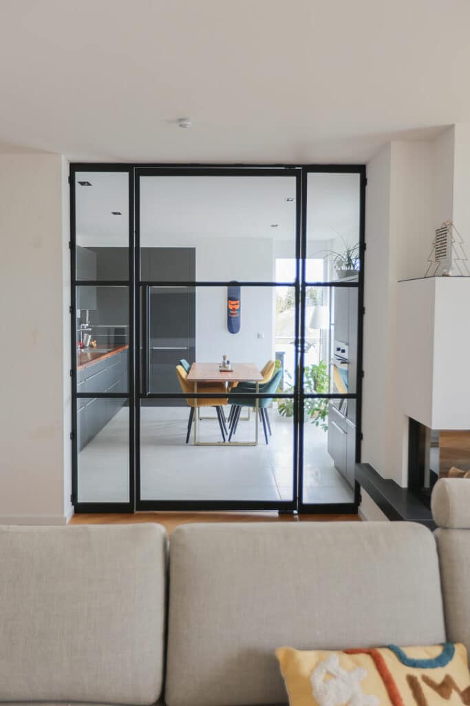 Stahl Meister Stahlmeister Stahl Loft Tuer Stahlrahmen Metall Glas Glastrennwand Windfang Loft Designtuer Bauhaus Schwarz Loftdoor 826a0073