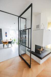 Stahl Meister Stahlmeister Stahl Loft Tuer Stahlrahmen Metall Glas Glastrennwand Windfang Loft Designtuer Bauhaus Schwarz Loftdoor 826a0080