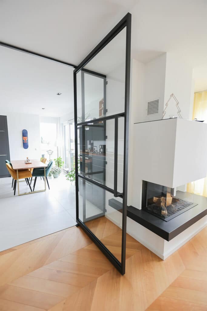 Stahl Meister Stahlmeister Stahl Loft Tuer Stahlrahmen Metall Glas Glastrennwand Windfang Loft Designtuer Bauhaus Schwarz Loftdoor 826a0080