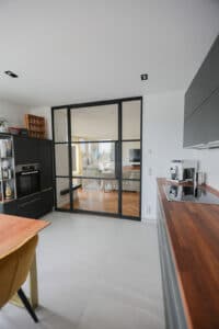 Stahl Meister Stahlmeister Stahl Loft Tuer Stahlrahmen Metall Glas Glastrennwand Windfang, Lofttür, Loft Türen, Loft Designtuer Bauhaus Schwarz Loftdoor