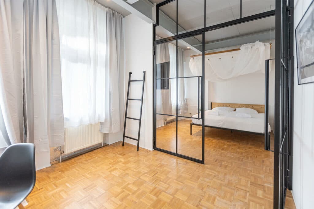 Stahl Meister Doppeltuer Lofttuer Drehtuer Windfang Stahl Loft Tuer Oberlicht Green Residence Offenbach 826a0687