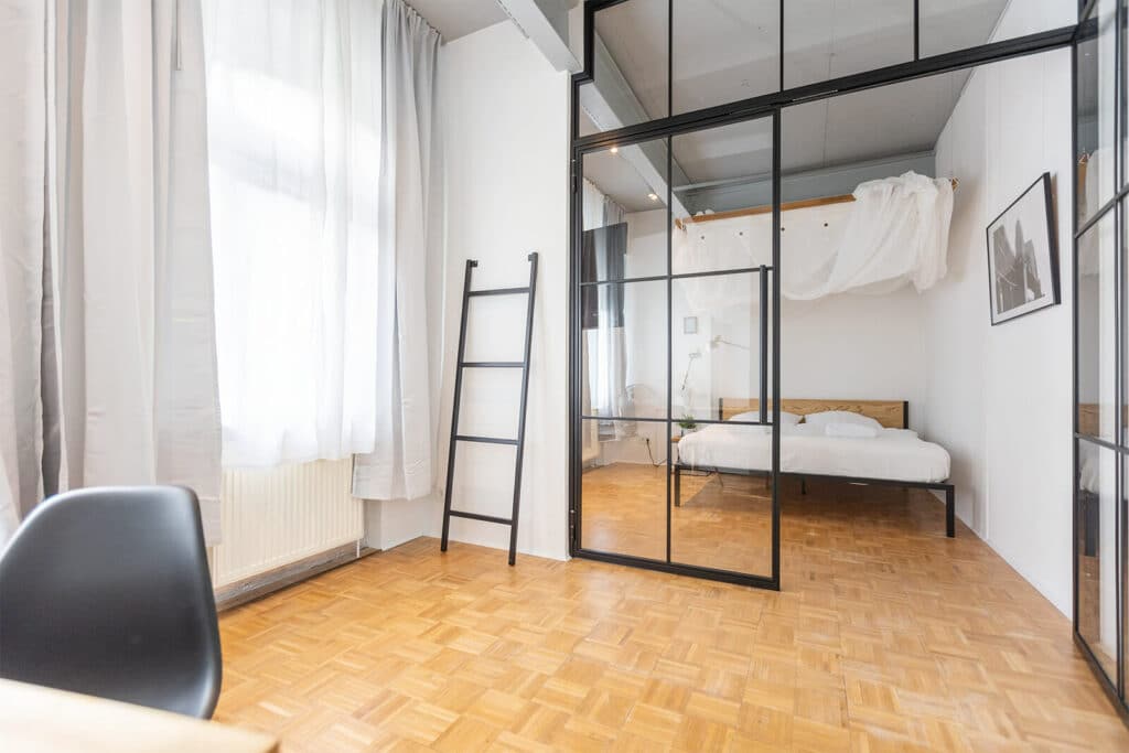 Stahl Meister Doppeltuer Lofttuer Drehtuer Windfang Stahl Loft Tuer Oberlicht Green Residence Offenbach 826a0702