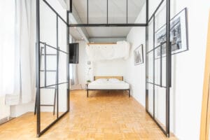 Stahl Meister Doppeltuer Lofttuer Drehtuer Windfang Stahl Loft Tuer Oberlicht Green Residence Offenbach 826a0713