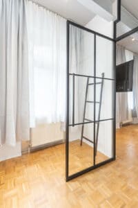 Stahl Meister Doppeltuer Lofttuer Drehtuer Windfang Stahl Loft Tuer Oberlicht Green Residence Offenbach 826a0715