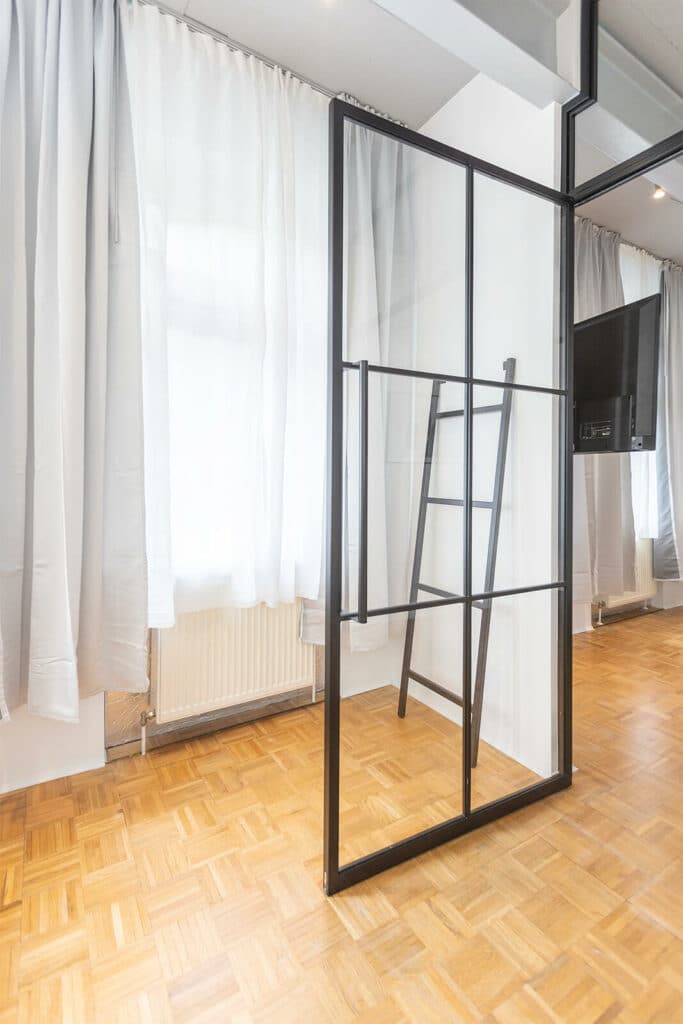 Stahl Meister Doppeltuer Lofttuer Drehtuer Windfang Stahl Loft Tuer Oberlicht Green Residence Offenbach 826a0715