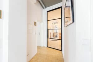 Stahl Meister Lofttuer Drehtuer Windfang Stahl Loft Tuer Glastuer Green Residence Offenbach 826a0797