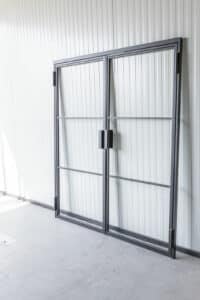 Stahl Meister Stahl Loft Tuer Doppeltuer Drehtuer Windfang Designtuer Stahlrahmen Metall Glastuer Bauhaustuer 826a0482