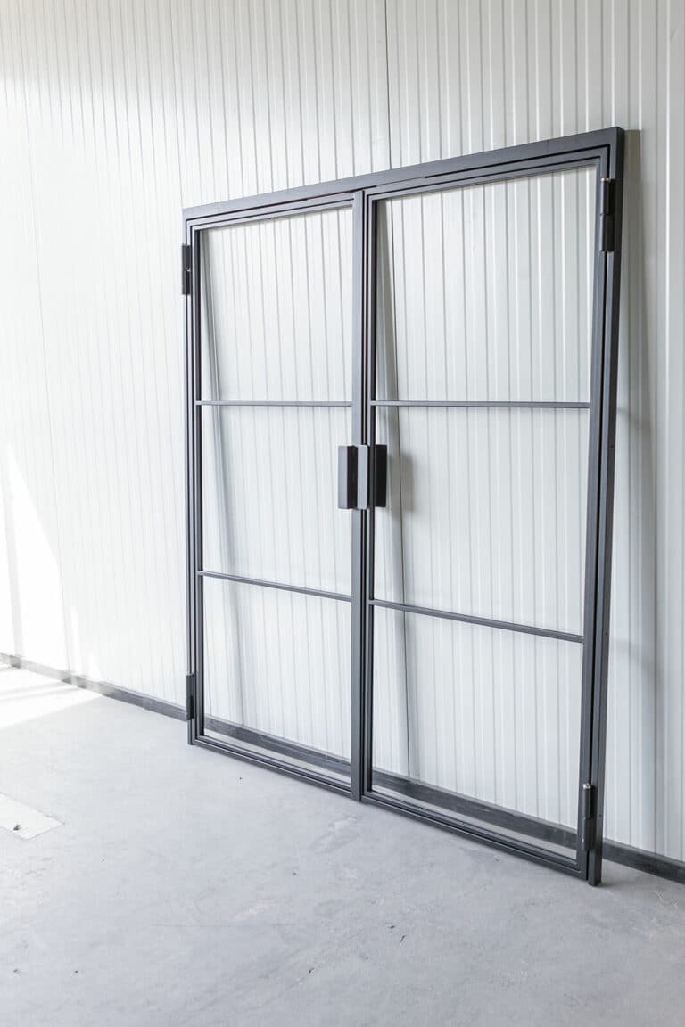 Stahl Meister Stahl Loft Tuer Doppeltuer Drehtuer Windfang Designtuer Stahlrahmen Metall Glastuer Bauhaustuer 826a0482