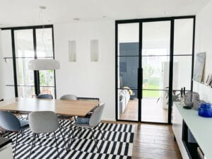 Stahl Meister Stahl Loft Tuer Glastrennwand Doppeltuer Drehtuer Lofttuer Stahlrahmen Bauhaus Tuer Designtuer Glastuer Windfang Raumtrenner 2