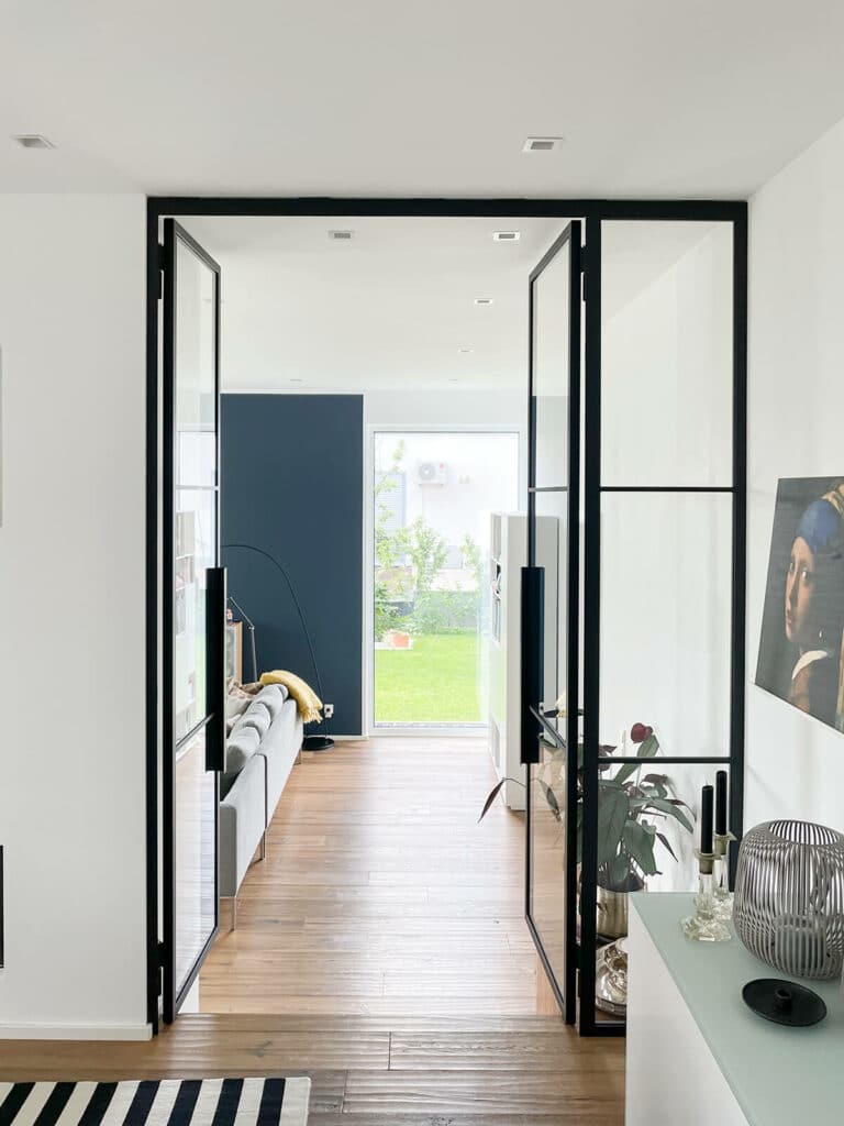 Stahl Meister Stahl Loft Tuer Glastrennwand Doppeltuer Drehtuer Lofttuer Stahlrahmen Bauhaus Tuer Designtuer Glastuer Windfang Raumtrenner 3