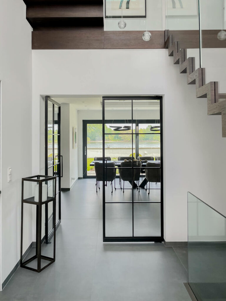 Stahl Meister Stahl Loft Tuer Pendeltuer Doppeltuer Pivot Schwingtuer Designtuer Stahlrahmen Loftdoor Windfang Raumtrenner Img 7819