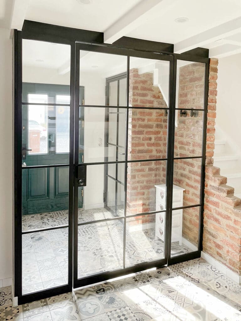 Stahl Meister Stahlmeister Stahl Loft Tuer Einzeltuer Pivot Schwingtuer Designtuer Stahlrahmen Loftdoor Windfang Raumtrenner Glastrennwand Img 8039