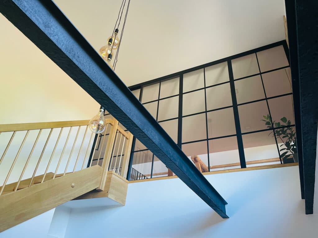 Stahl Meister Stah Loft Tuer Glastrennwand Windfang Designtuer Schiebetuer Glastuer Glaswand Img 0480