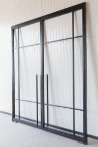 Stahl Meister Stahlmeister Doppel Pivot Tuer Schwingtuer Designtuer Stahlrahmen Lofttür Loftdoor Steel Door Metallrahmen Windfang Img 3296